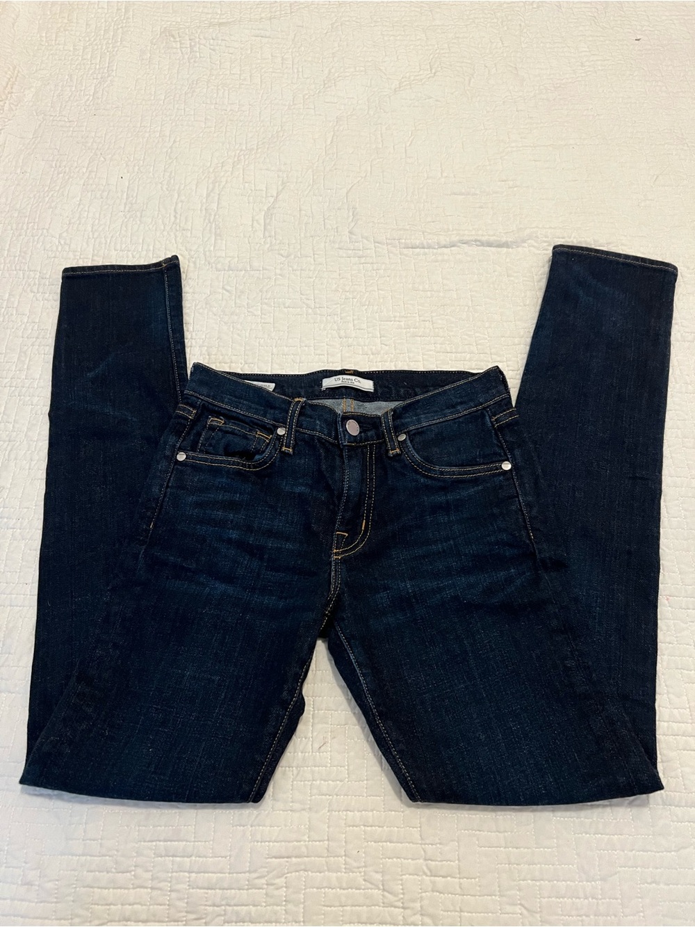 U.S. Jeans Co Springfield High Rise Slim Dark Denim Jeans Size 24